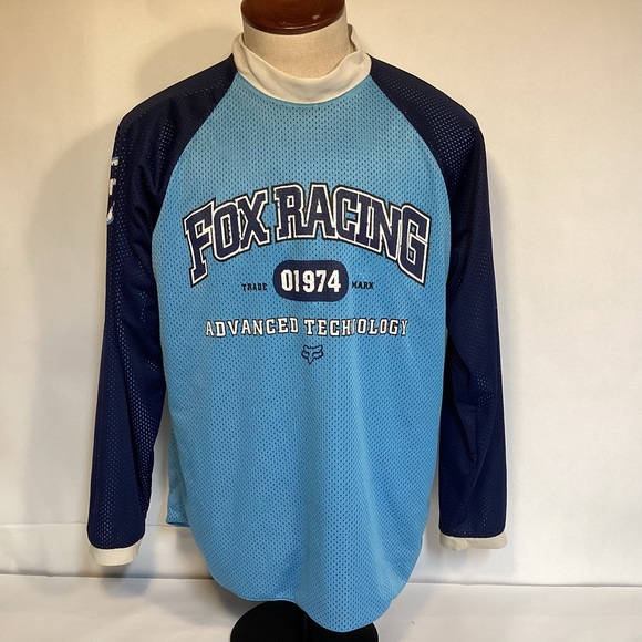 Vintage 90’s Fox Racing Reversible Mens Jersey size large Motor bike racing - Picture 1 of 14